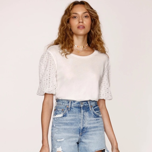 Heartloom Joyce Tee Eggshell Size XS NWT - Picture 3 of 6